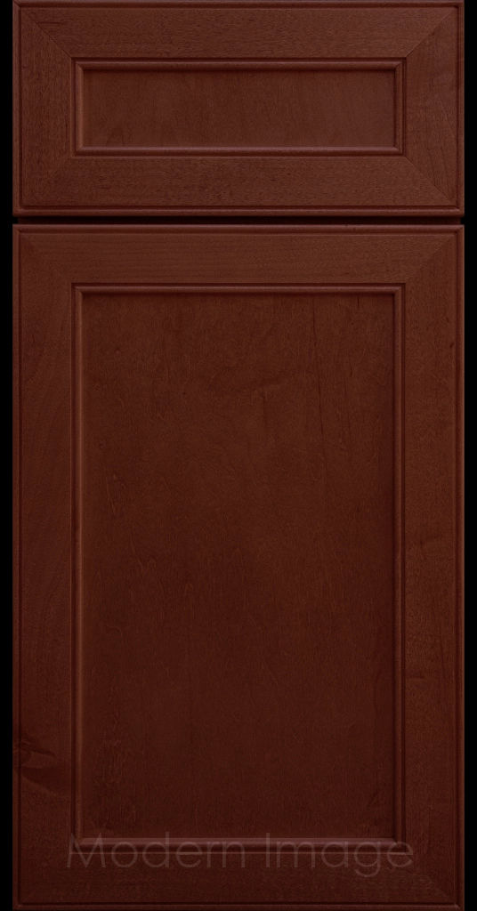 Stained Davis refined Shaker style kitchen cabinet in a Cherry stain by Modern Image AZ.